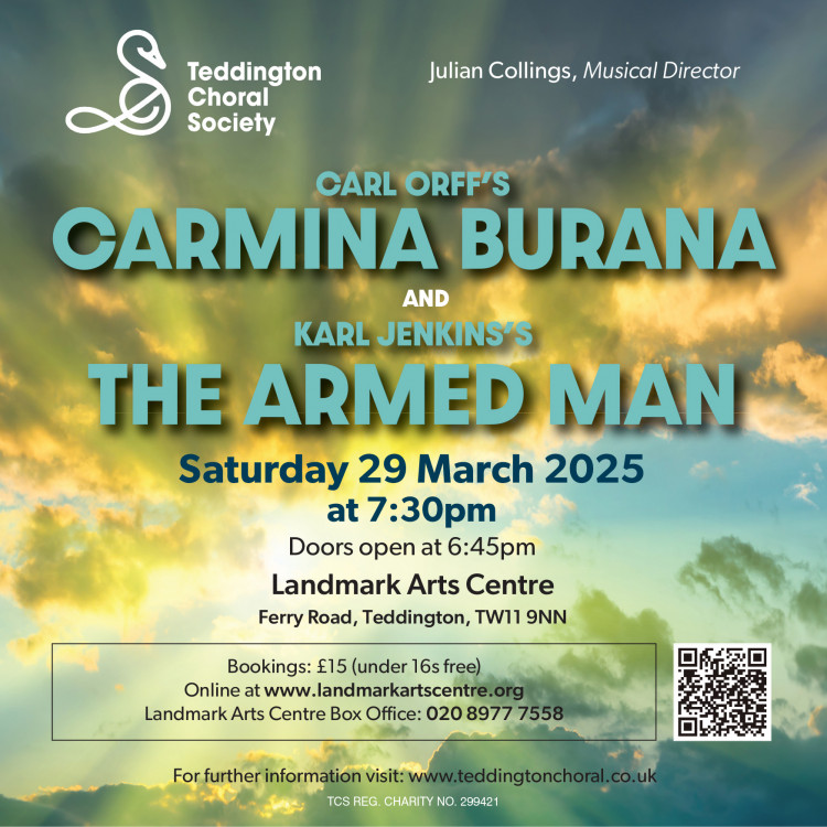 Teddington Choral Society concert: Carl Orff's Carmina Burana and Karl Jenkins's The Armed Man