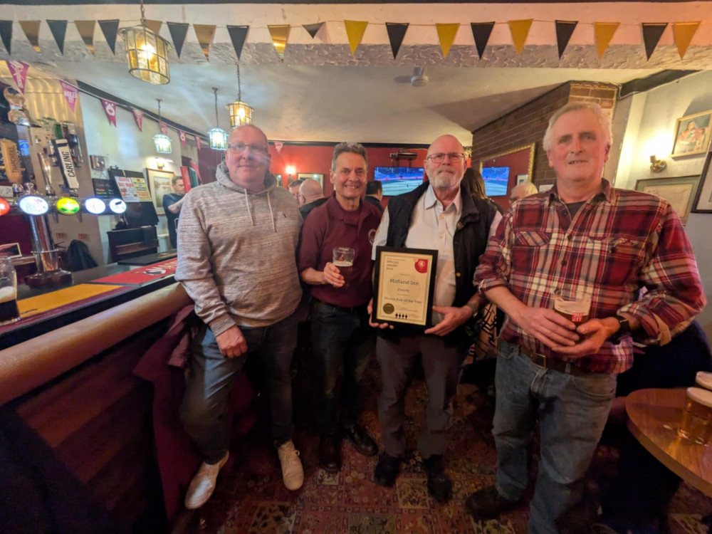 A community pub in Elworth, The Midland Inn, has won a CAMRA award. (Photo: Nub News)