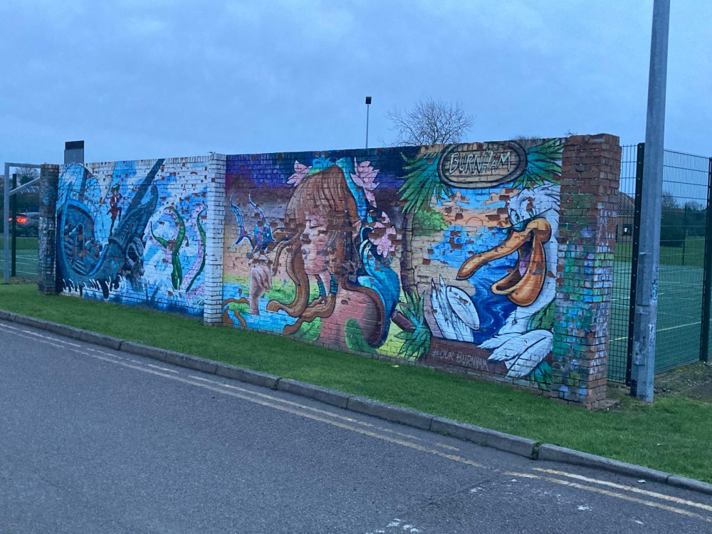 The graffiti wall at Riverside Park. (Credit: Susan Brewster)