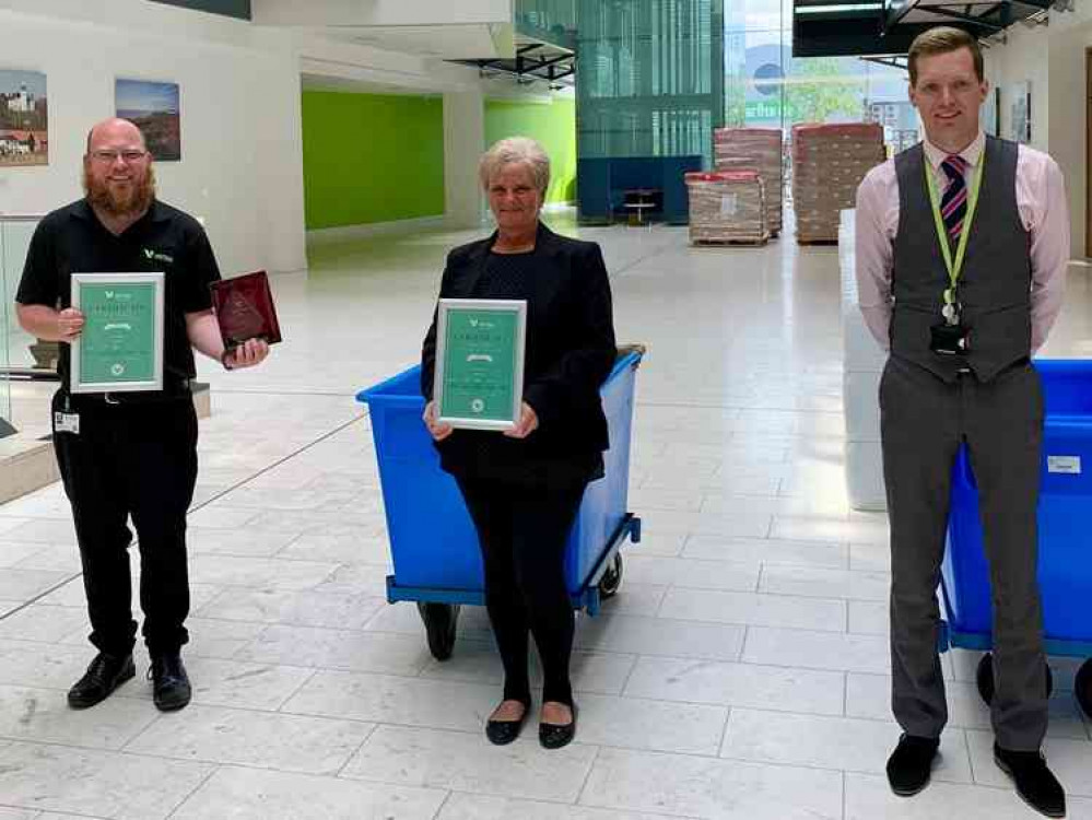 Tim Buckles, Gina Southam and Lee Johns at Endeavour House