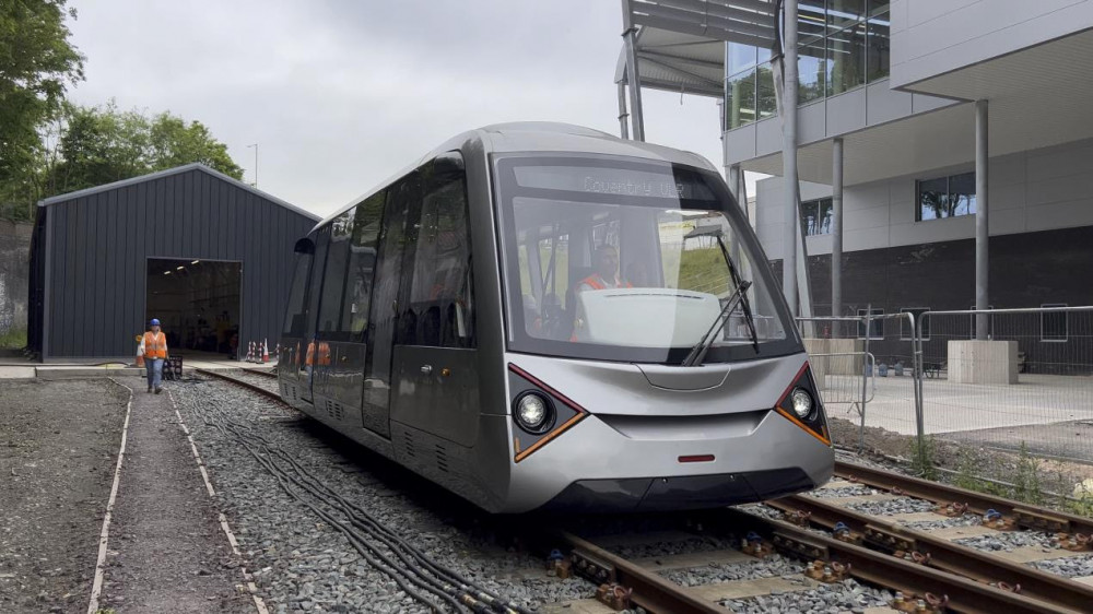 A Coventry Very Light Rail train (image via Coventry City Council)