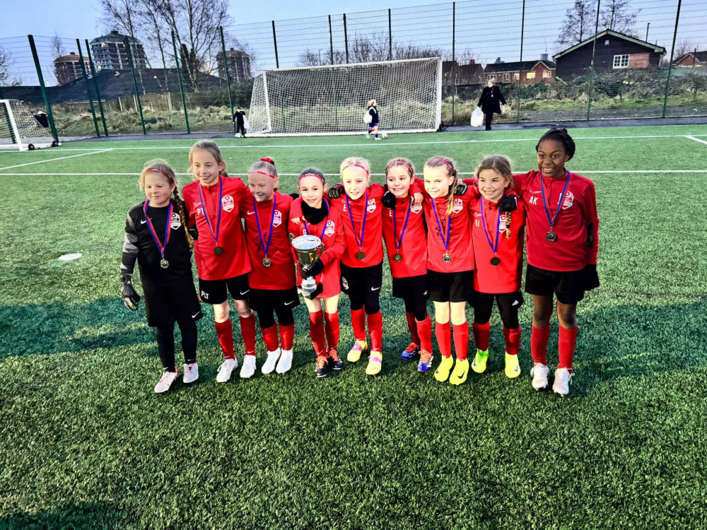 The PPC Lionesses - a girls' football team featuring players from Stockport - is raising funds to take them to the UK’s premier youth football tournament (Image supplied)