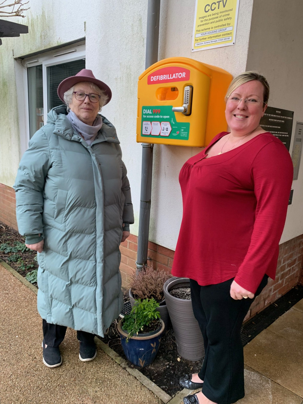 Town Councillor Susan Moore along with Steph Austin from Your Housing Group, who have brought this project to fruition (Handforth Town Council).