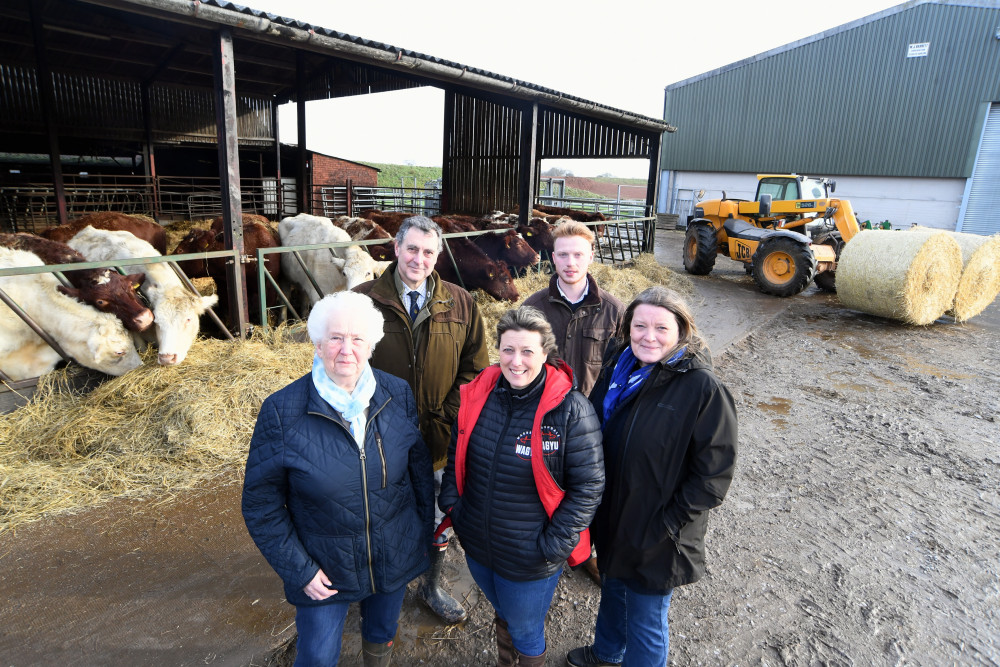 From left; Chair Clare Price, Vice-Chair Bradley Weetman, Secretary Sue Lawton, Financial Director Cynthia Mold and President Richard Abbey (image supplied)