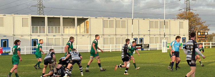 The 'temporary' building behind Thurrock RFC's main pitch.