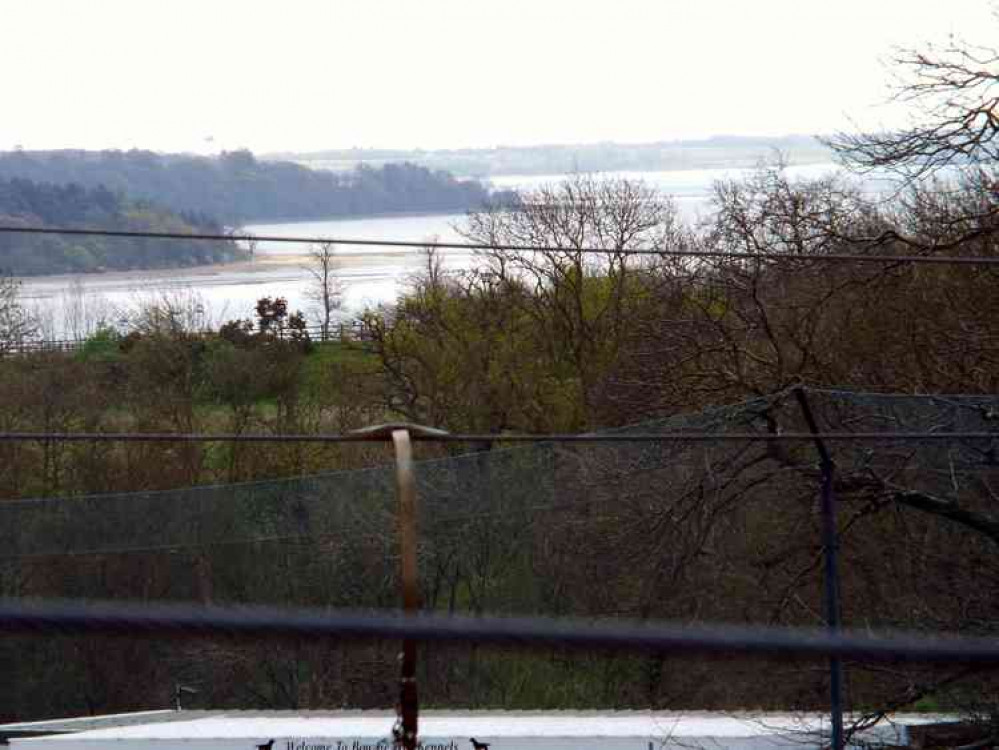 View down site area from top of Bourne Hill