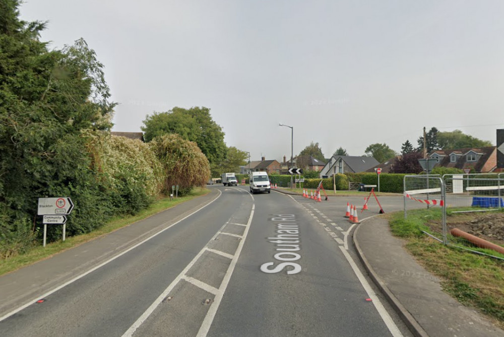 The crash happened on the A423 Southam Road, at the junction with Stockton Road (image via Google Maps)