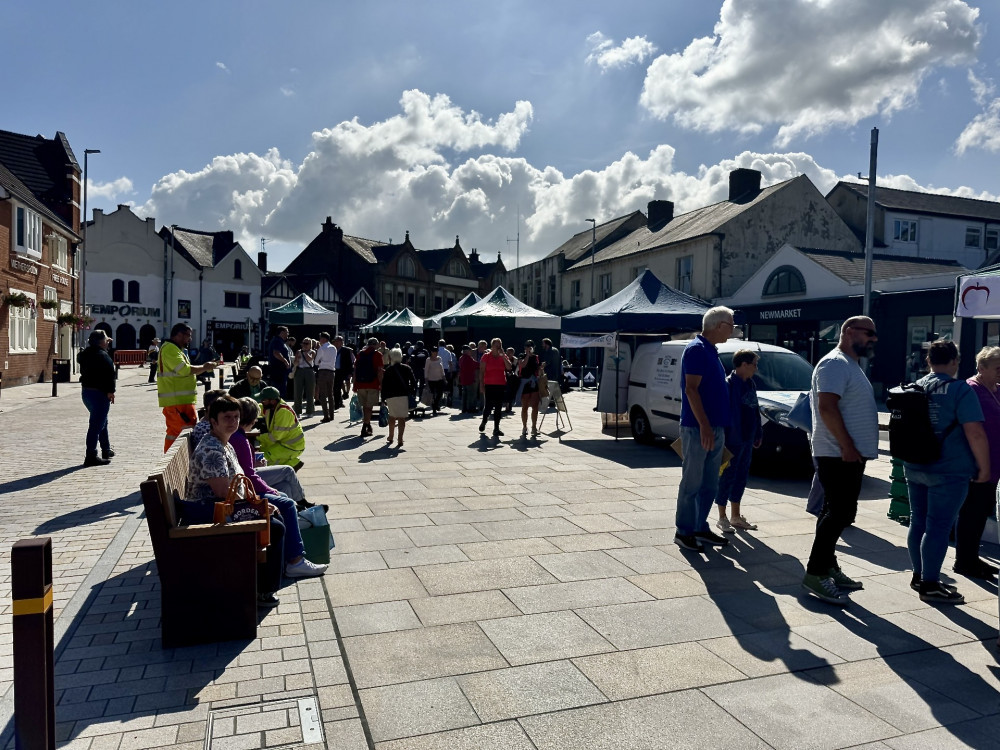 Marlborough Square in Coalville was officially opened in August. Photo: Coalville Nub News