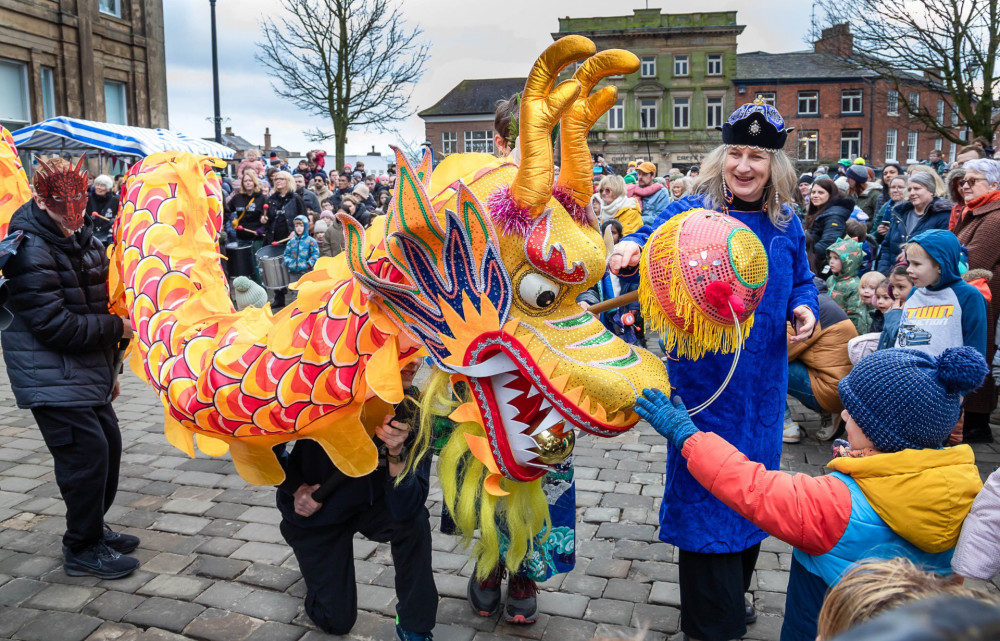 Thousands of people flocked to Macclesfield on Saturday to celebrate Lunar New Year (Credit: Irene Lea)