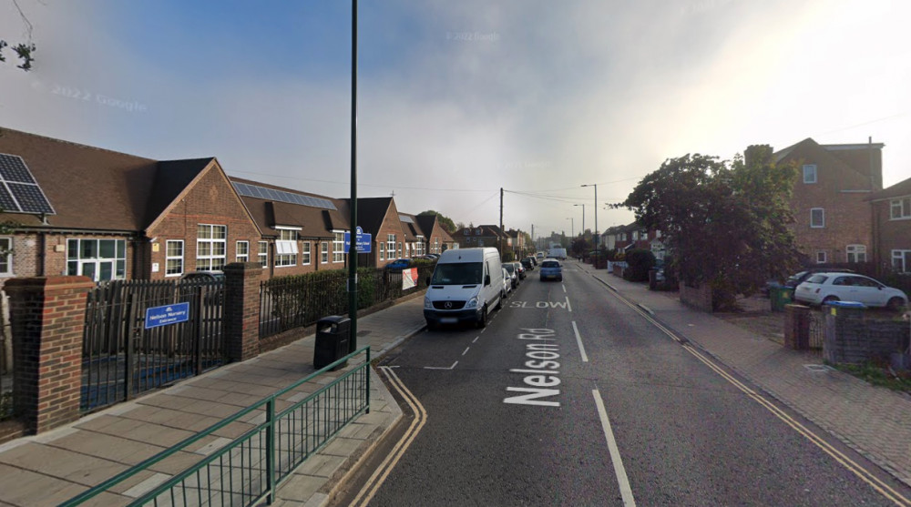 Thames Water begin emergency repair near Nelson Primary due to a burst pipe (credit: Google Maps).