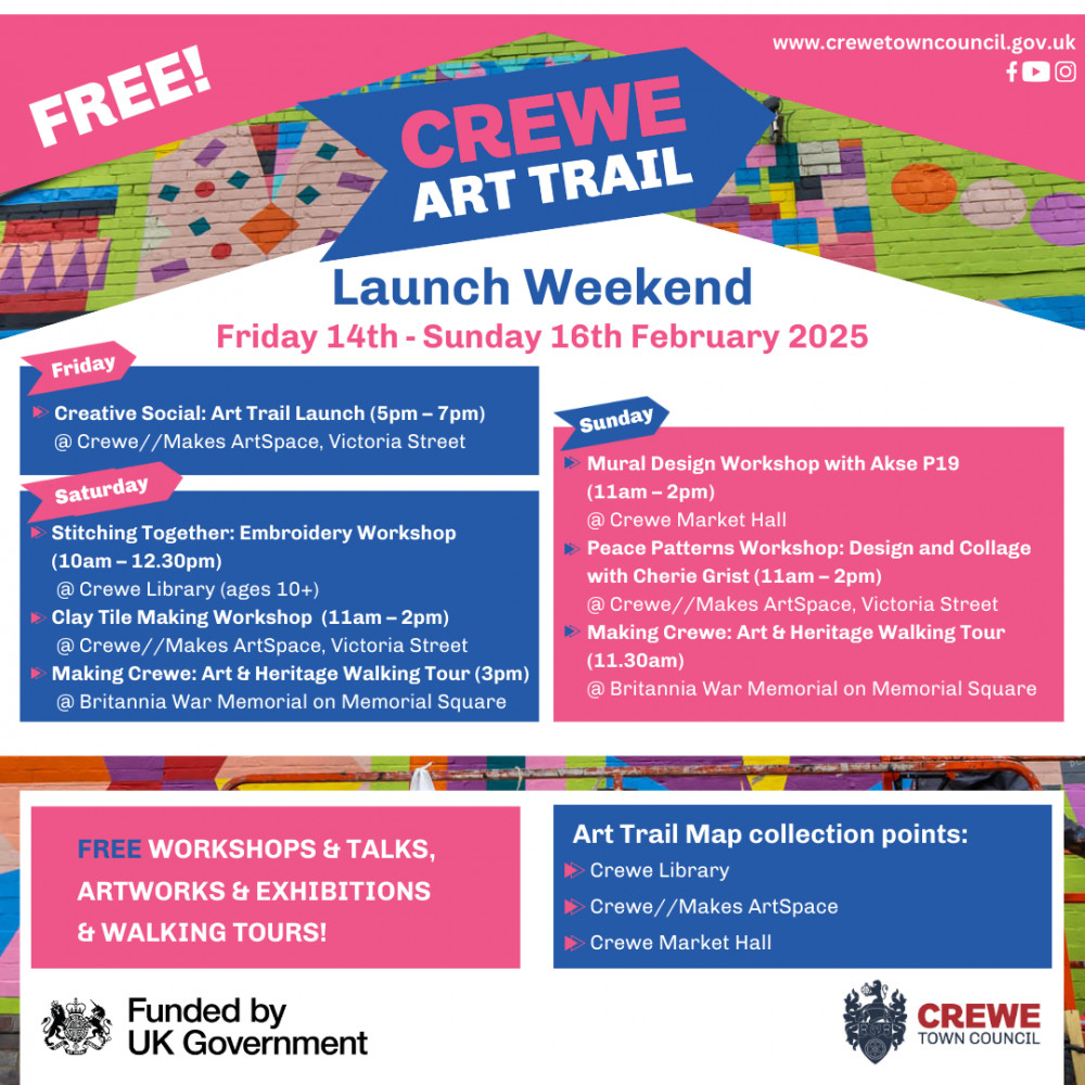 Crewe Art Trail Launch Weekend! Crewe Art Trail Launch Weekend!