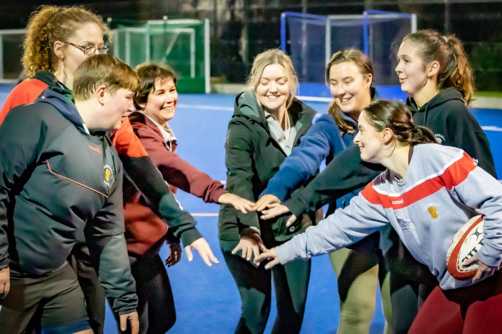 Sandbach Rugby Club kicks off new initiative to boost women's rugby. (Photo: Andy Mitchell)