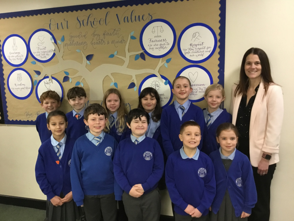 Stapeley Broad Lane Primary School, Nantwich, has received an 'Outstanding' or 'Good' rating across all categories, with headteacher, Jennifer Holden, left delighted (Stapeley Broad Lane).