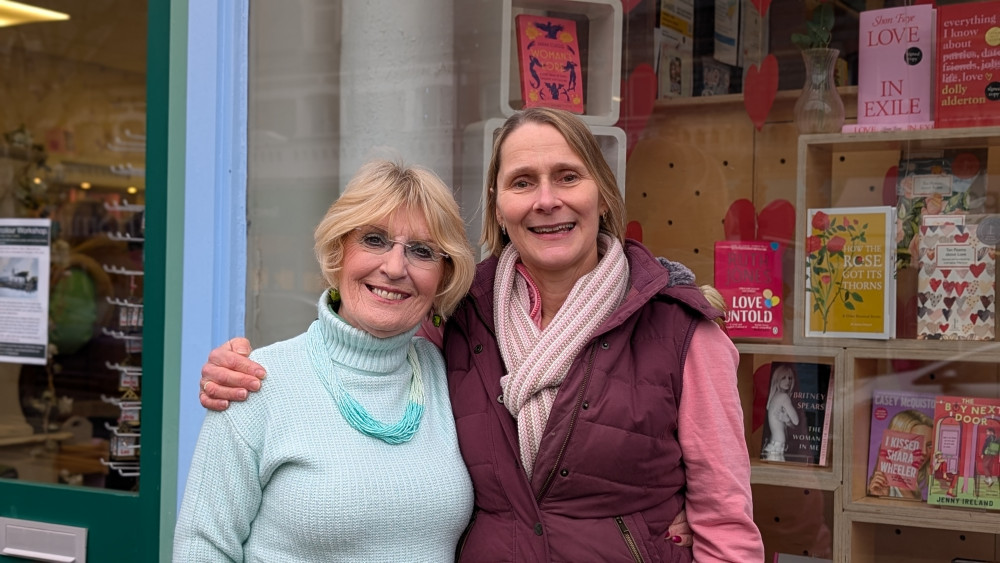 Mel with Cathy Evans, owner of Gifts@No.9