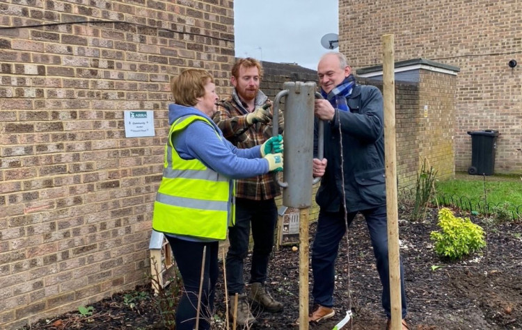 'It is so always so special to see the community come together to utilise green space in a more positive and creative way,' says Kingston and Surbiton MP Ed Davey (Image supplied)