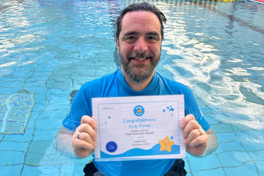 Puddle Ducks South West London Swim Teacher Andy Dormer (credit: Image supplied).