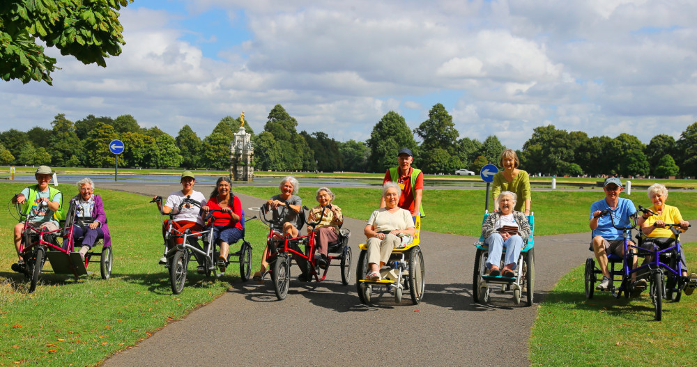 Teddington and Hampton Wick Voluntary Care Group takes its clients on cycle days in Bushy Park (Image supplied)