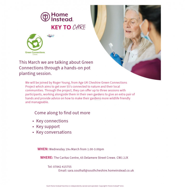 Key to Care with Age UK Cheshire Green Connections 