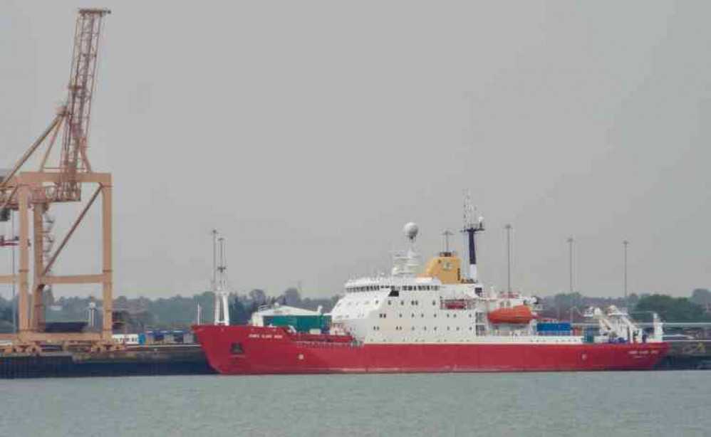 RRS James Clark Ross berthed at Parkeston