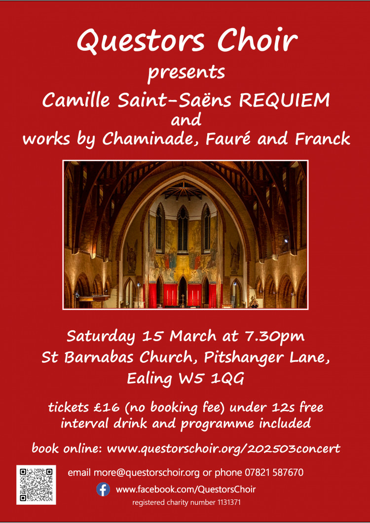 Questors Choir Saint Saens Requiem Concert 