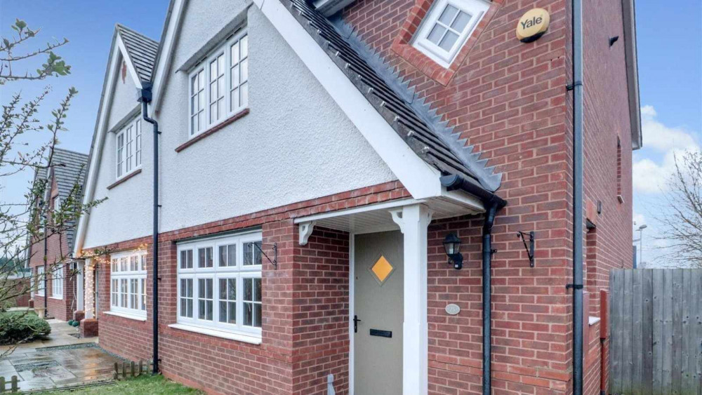 The three-bedroom semi-detached house on Sweet Field Close, Crewe (Stephenson Browne).