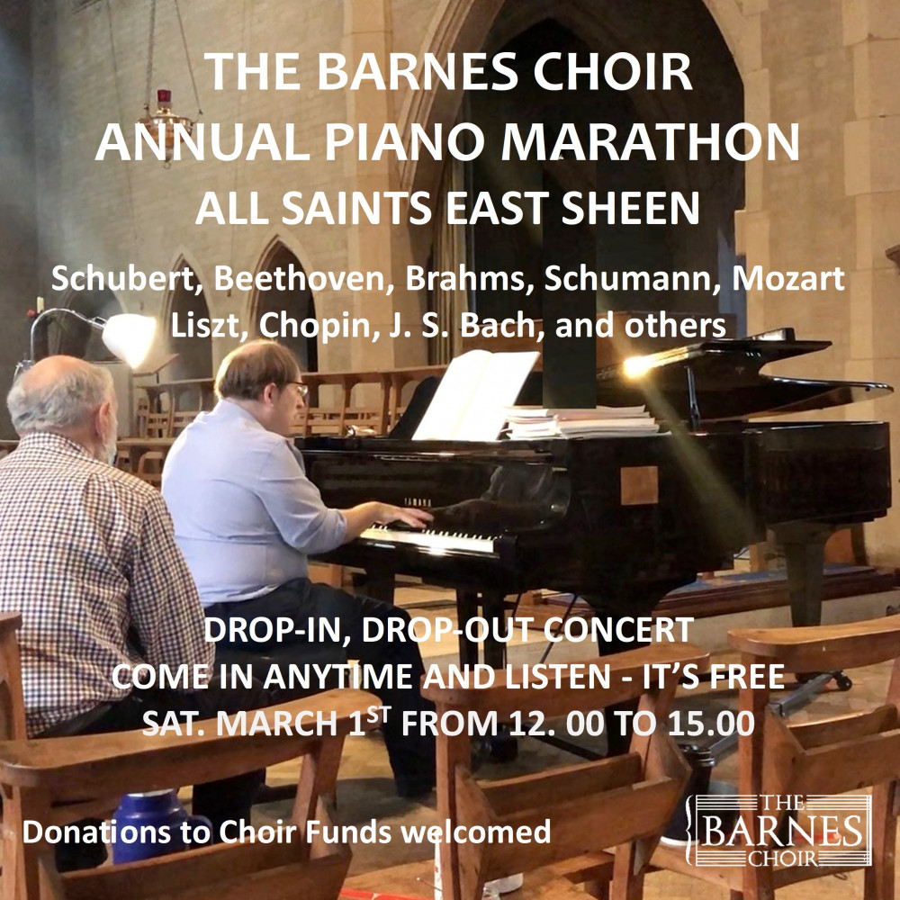 THE BARNES CHOIR ANNUAL PIANO MARATHON