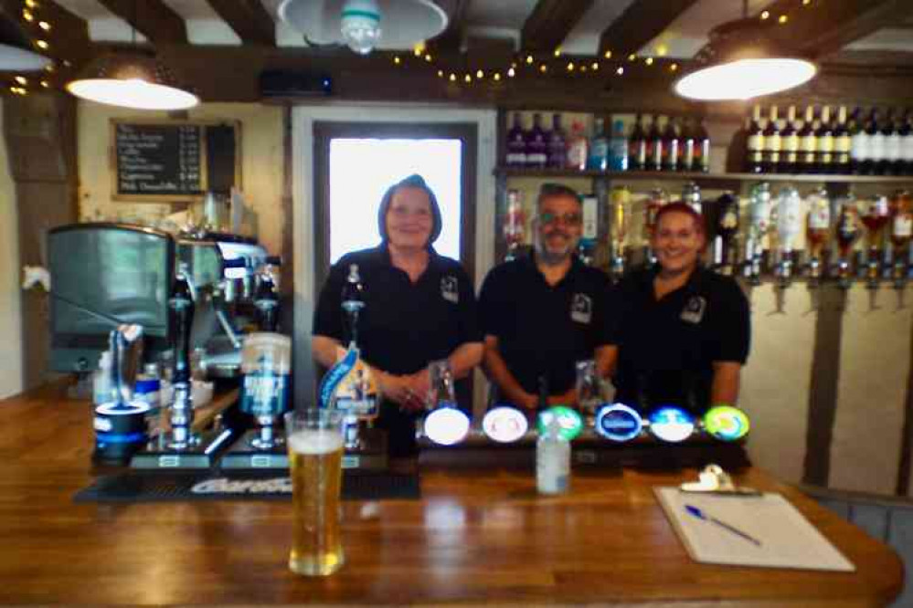 Simon with staff at White Horse