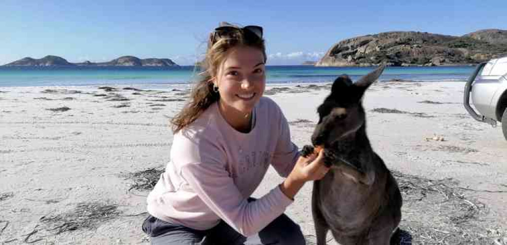 Isabella with Skippy