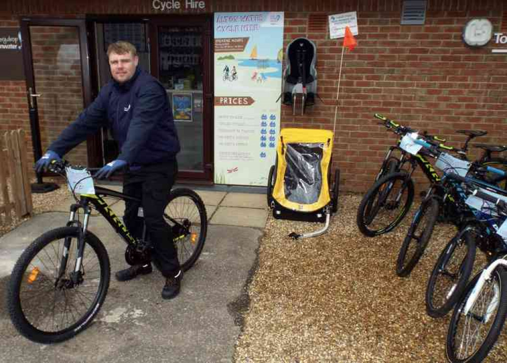 Dean Baptiste, cycle manager at Alton Water