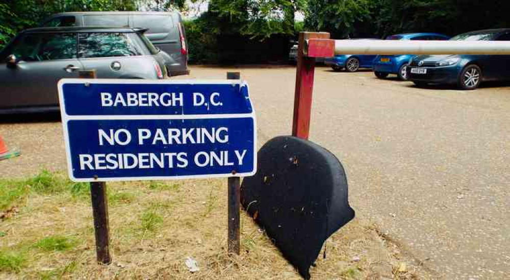 Residents car park at Pin Mill