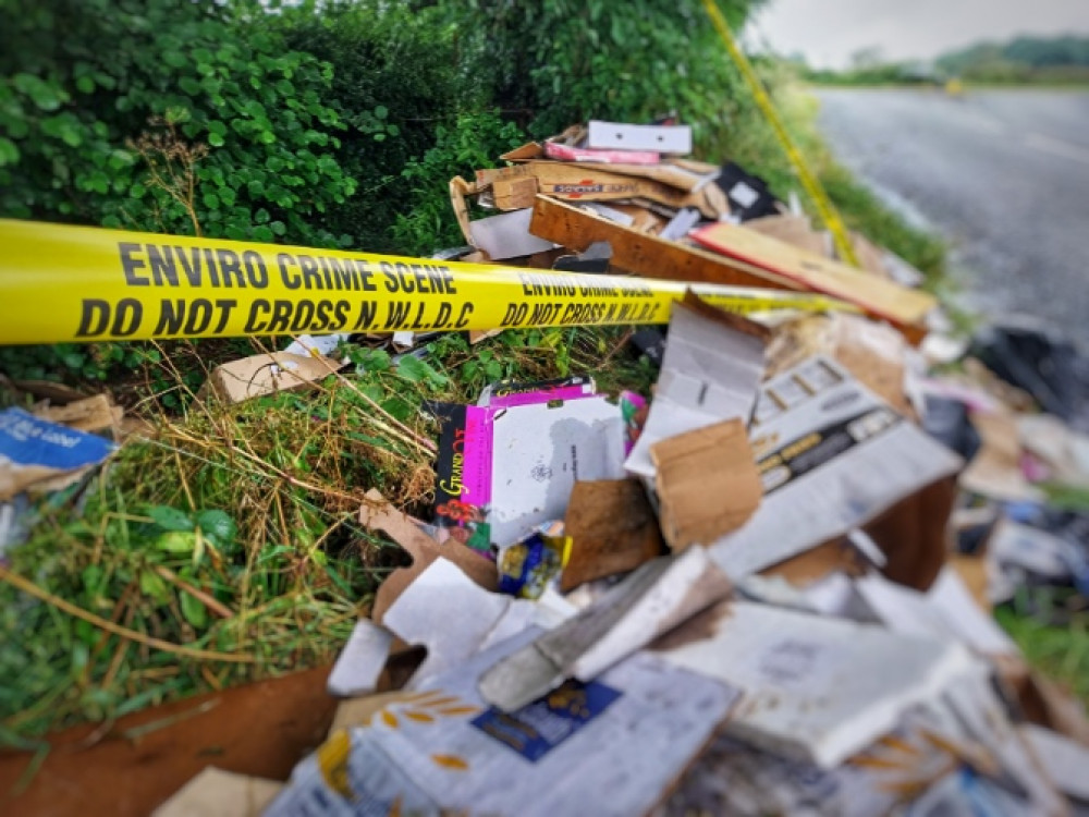 The fly-tipping offence happened near Ravenstone. Photo: NWLDC