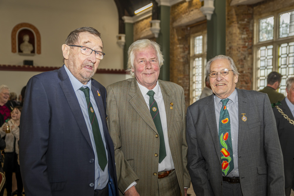 Honorary citizens Tim Harries, Dennis Holmes and Alistair Chisholm. Picture by Matt Willcock.