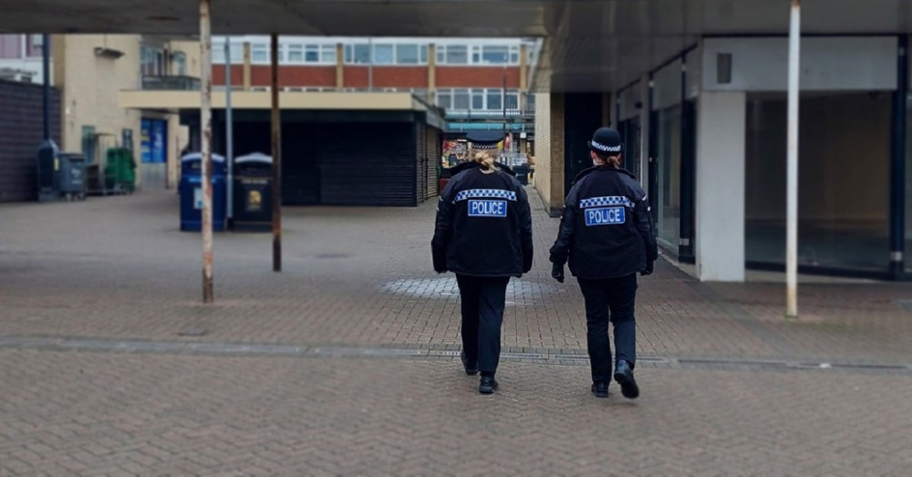 Officers on patrol in Corringham.