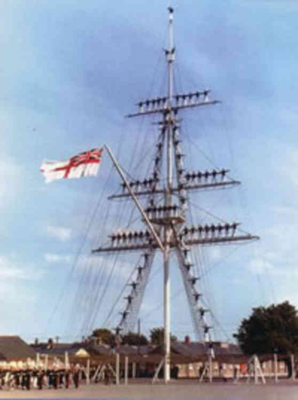 HMS Ganges mast in its heyday