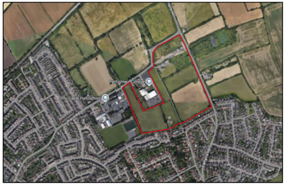 The location of the planned new homes