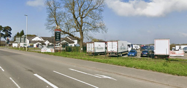 The Bardon Truck Stop is to close to HGV traffic in four weeks. Photo: Instantstreetview.com