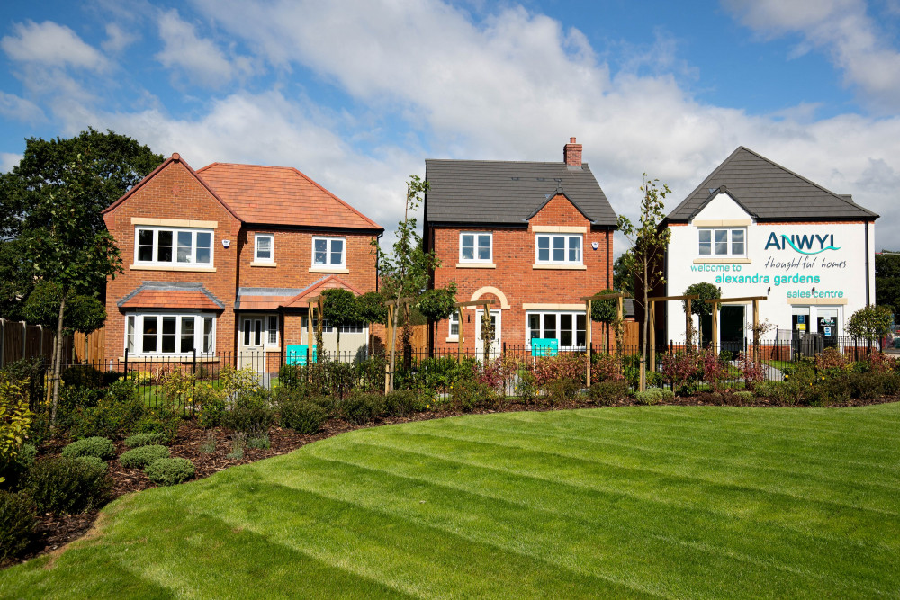 The show homes at Alexandra Gardens, off Sydney Road (Anwyl Homes).