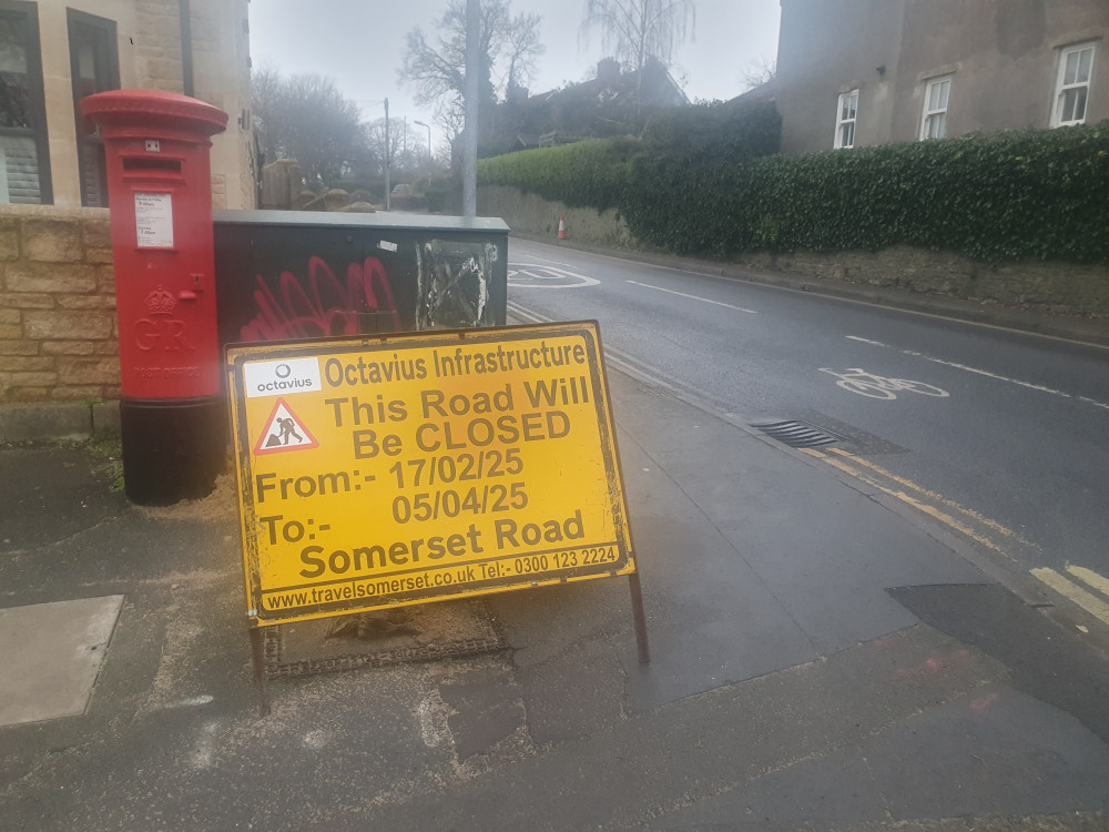 Part Of Somerset Road In Frome Will Be Closed To Allow A New Zebra Crossing To Be Installed (image by Frome Town Council)