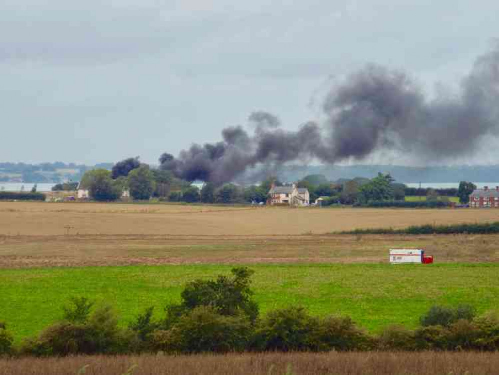 Blaze could be seen in Erwarton and further afield