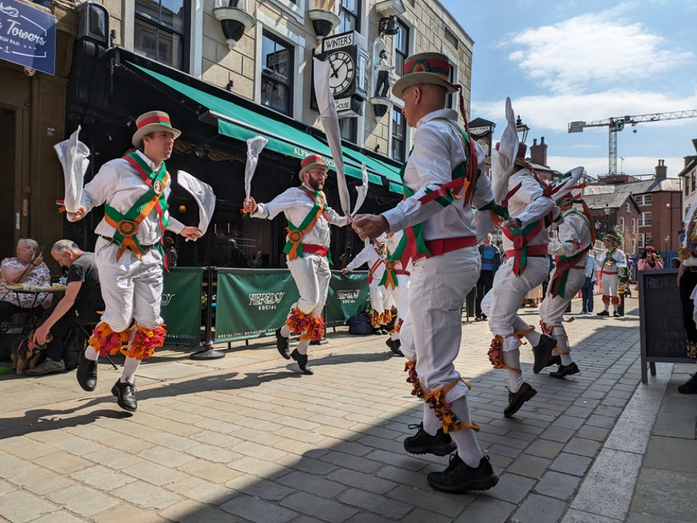 Over 1,000 Morris Dancers will converge on Stockport on Saturday, 26 April, for the 'National Day of Dance,' featuring street performances, workshops, and more (Image - Merseyway / ECHO PR)