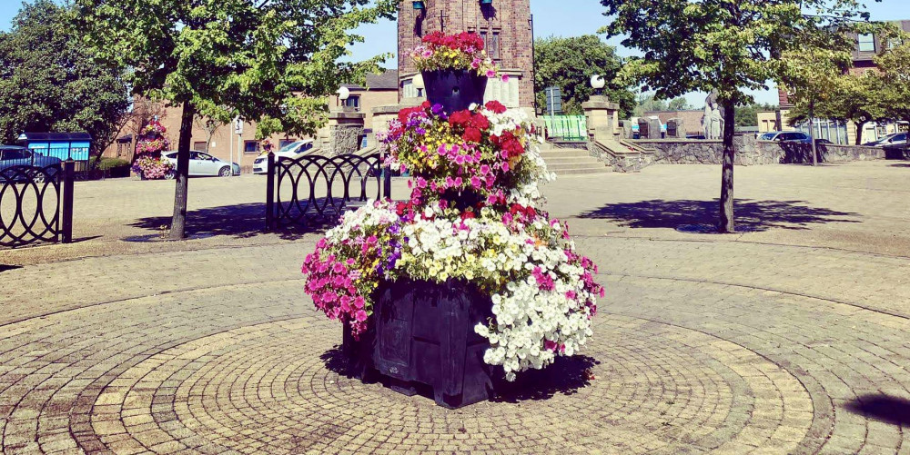 Coalville in Bloom 'adds colour to our town'. Photos: Supplied