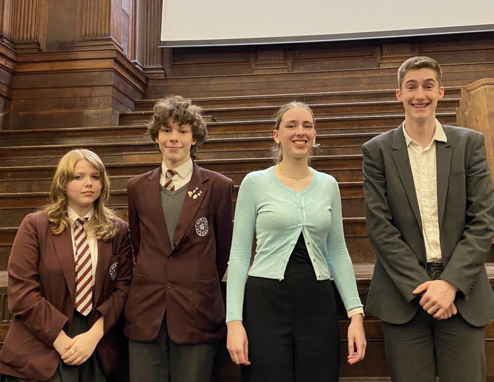 One of the teams, who made it into the top six teams on the night, will go through to the final of the competition at Oxford University in March.  (Photo: Alsager School)