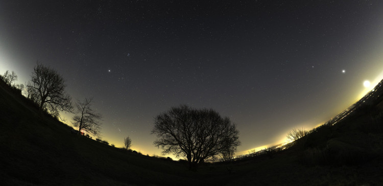 Josh Dury has shared some fantastic snaps of the night's sky (image via SWNS)