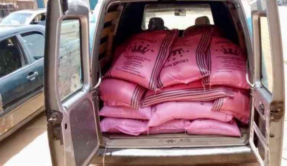 Vital supply of 50kg bags of rice