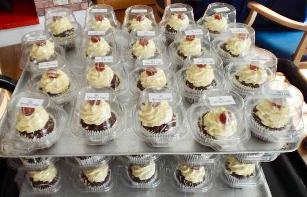 Chefs at Spring Lodge made scores of yummy cup cakes