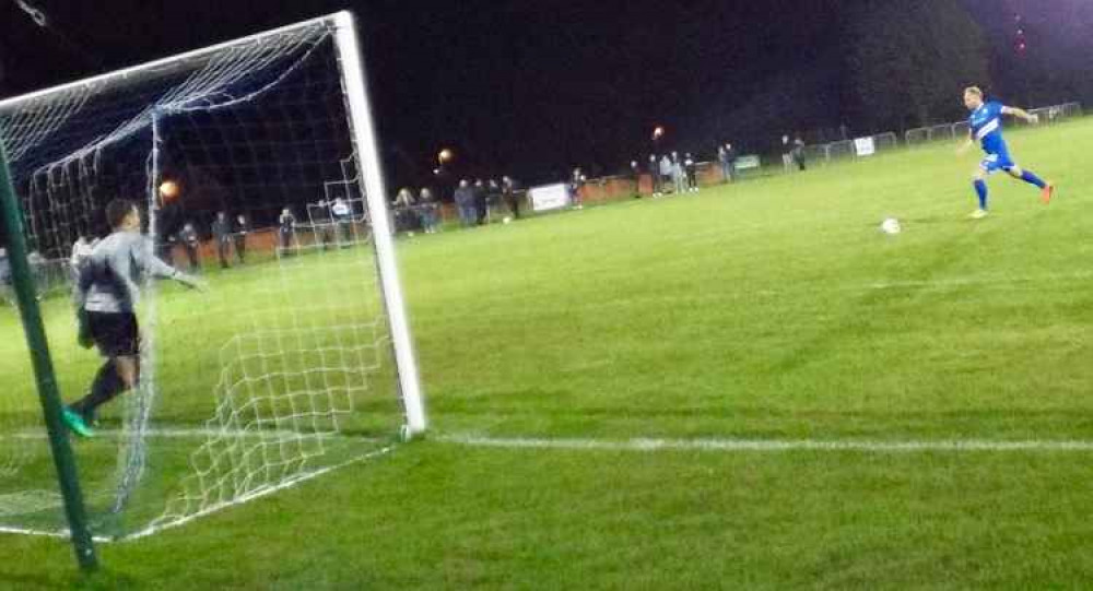 Manager Michael Brothers in FA Cup tie against Benfleet