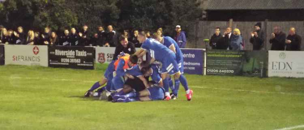 Imps celebrating getting through