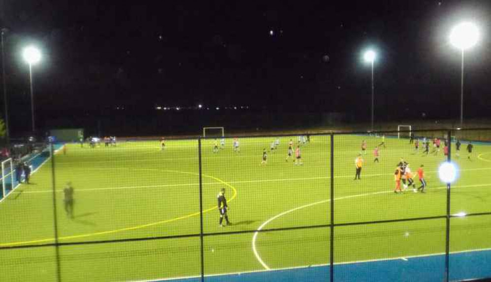 Holbrook Hornets training on the RHS all-weather pitches