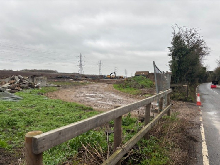 The rural site near Station Road