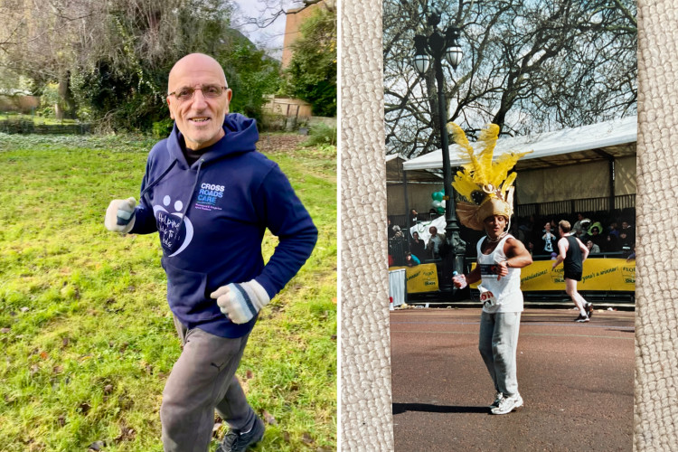 Teddington resident, Remo Grasso, is running this year's London Marathon in support of three charities (credit: Crossroads Care Richmond and Kingston).